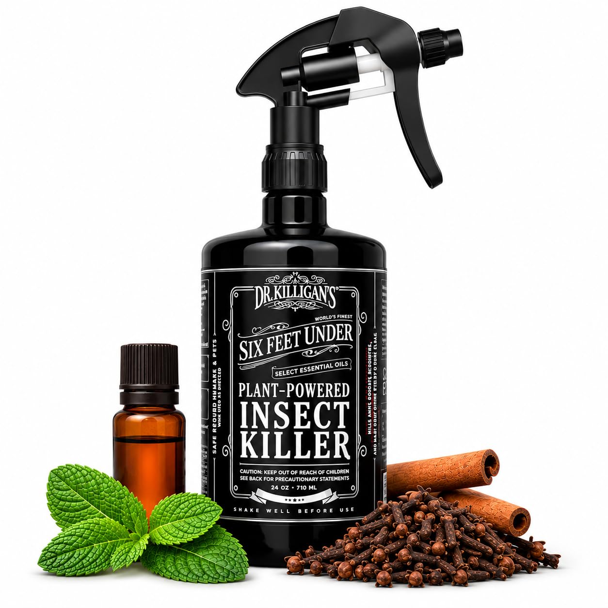 Dr. Killigan's Plant Powered Bug Spray for Home (24 Fl Oz)