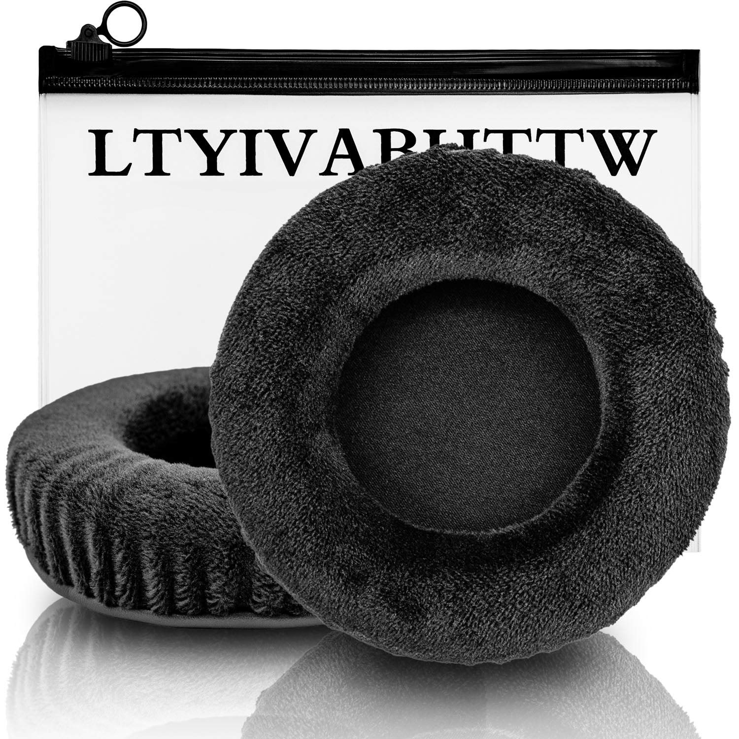 LTYIVABHTTW Replacement Ear Pads Compatible with HD668B, SR850s, HARX700 HARX900, K240, ATH-AD1000X, HD7, Fidelio X2 HR Headphone (Velvet Black)