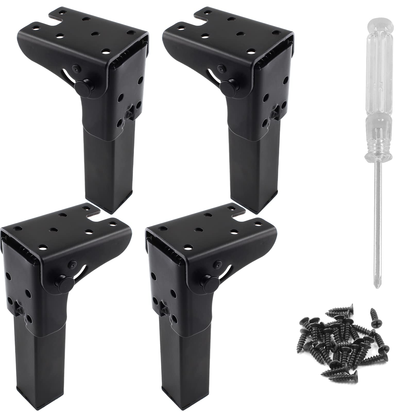 LifCratms Folding Table Furniture Legs, 5.5 Inch, 4Pcs