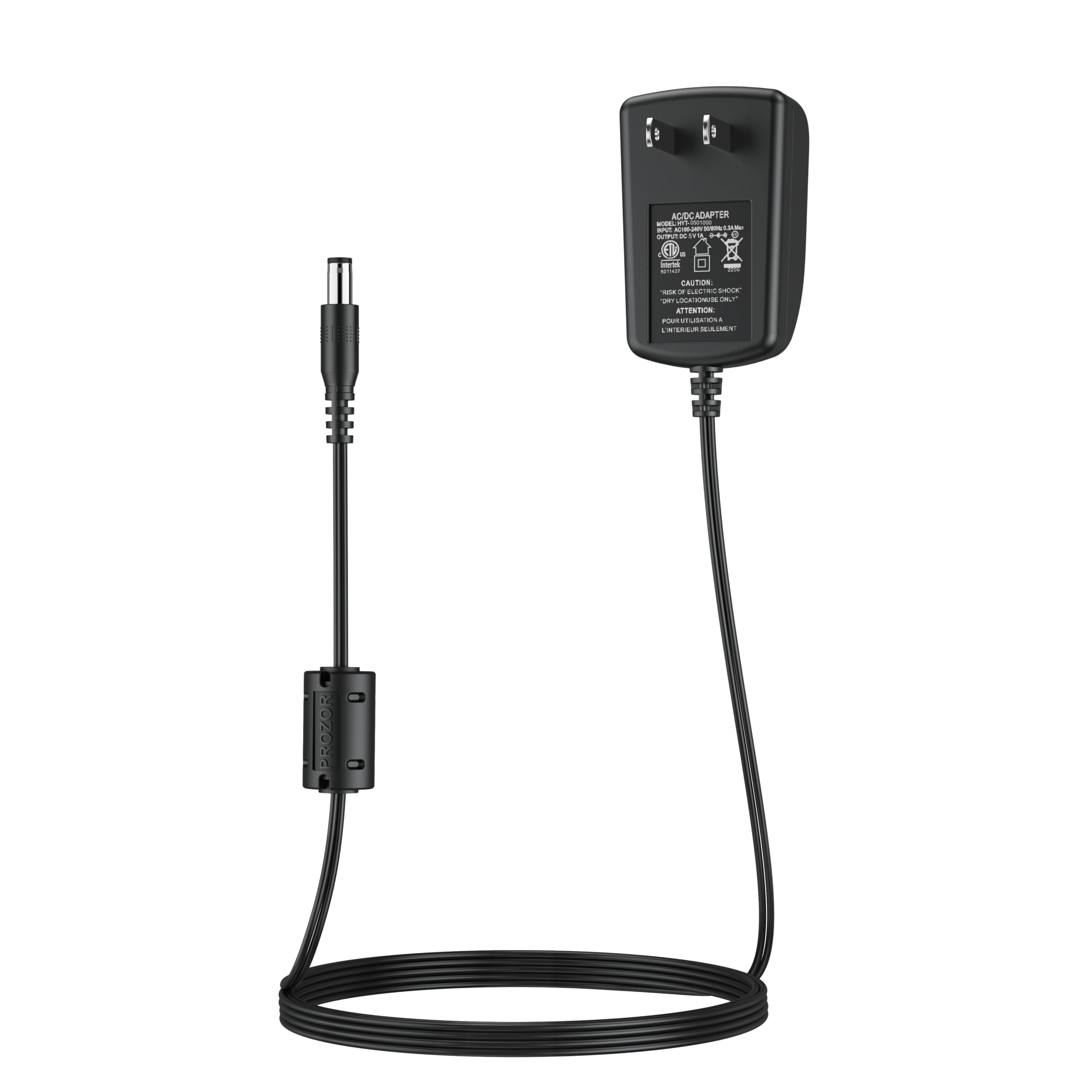 PROZOR Power Supply Adapter AC Power Adapter 5V 1A Transformer Wall Charger