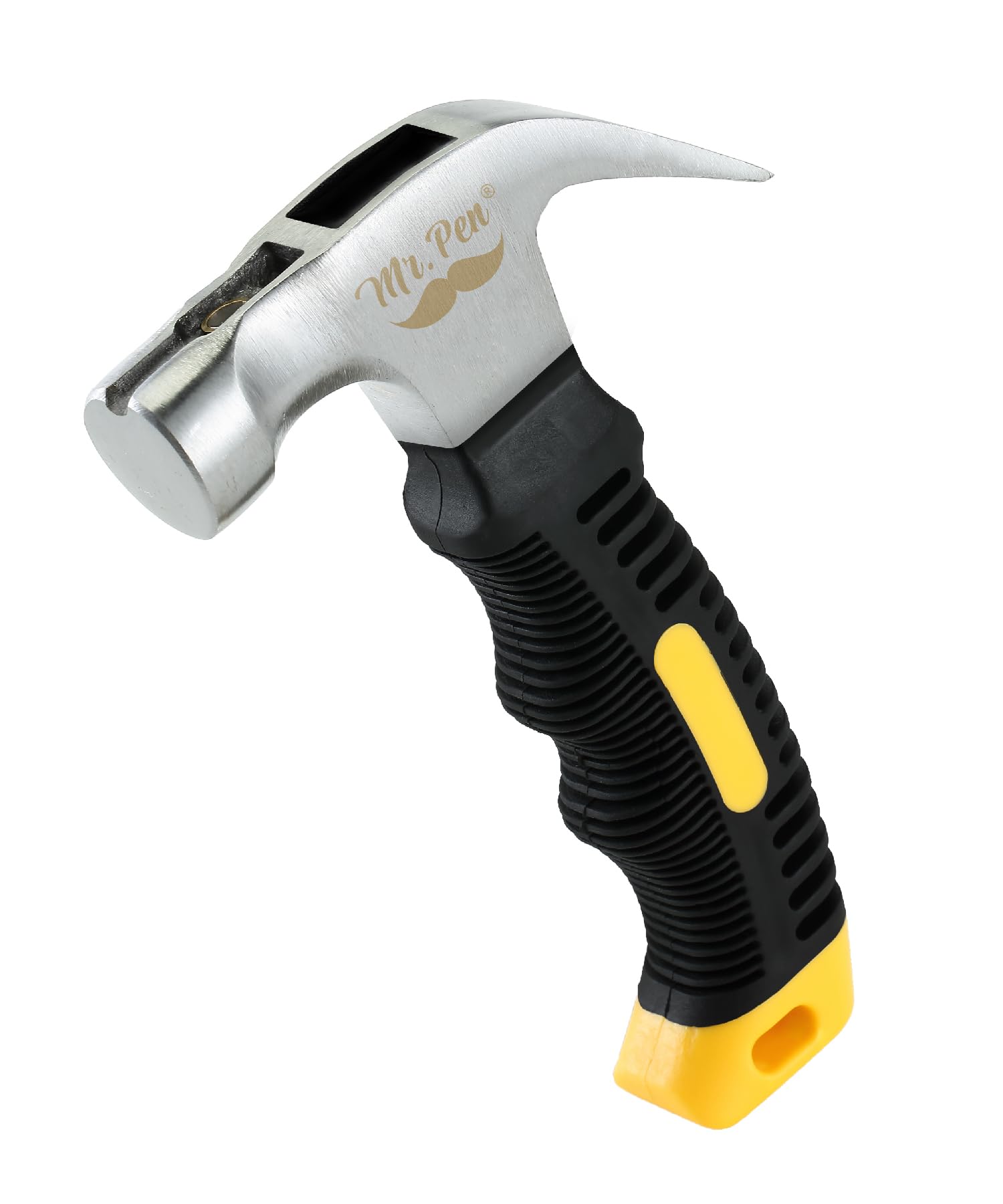 Mr. Pen- Claw Hammer, 8oz, Yellow, Magnetic, Small Claw Nail Hammer