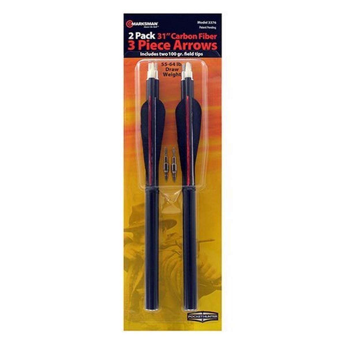 Beeman 3376 3-Piece Carbon Breakdown Arrows (Pair)