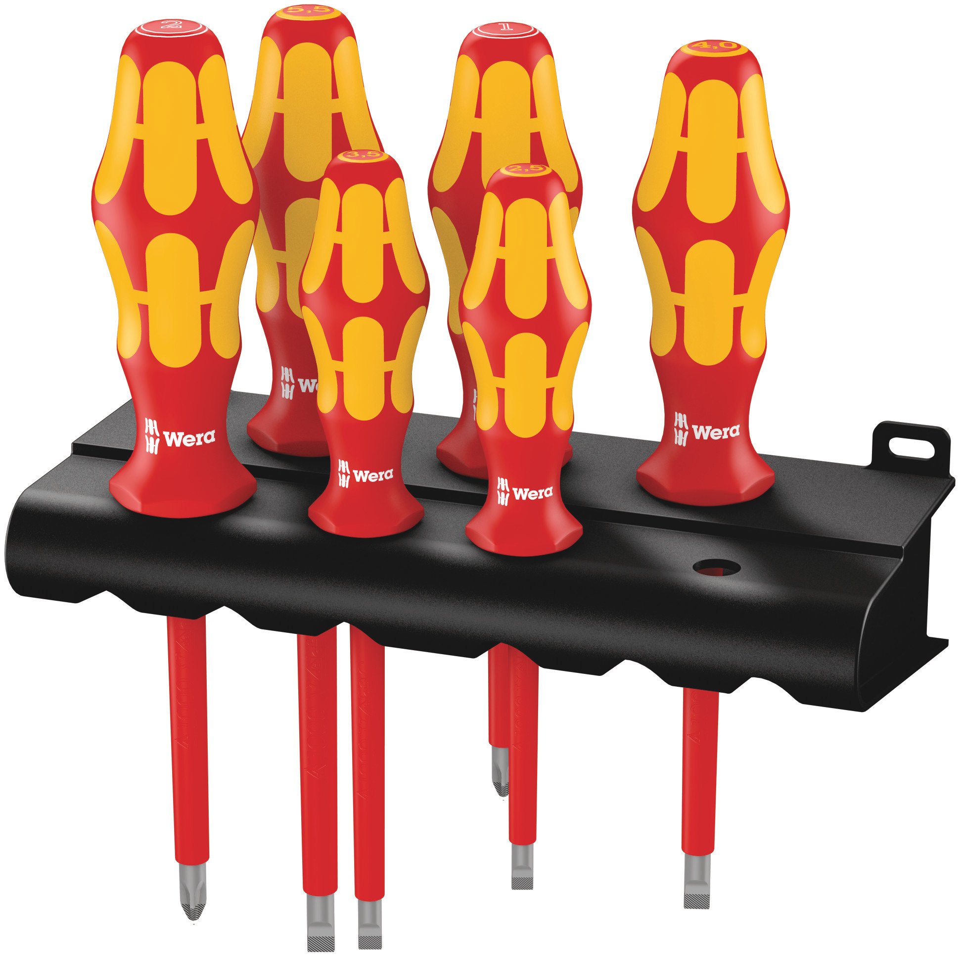 Wera 05006145001 Kraftform Plus 160i/6 Insulated Pro Screwdriver Set 6-Piece