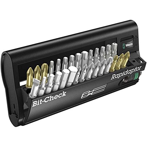 Wera 05056440001 BC Universal Rapidaptor Bit-Check 30-Piece Set