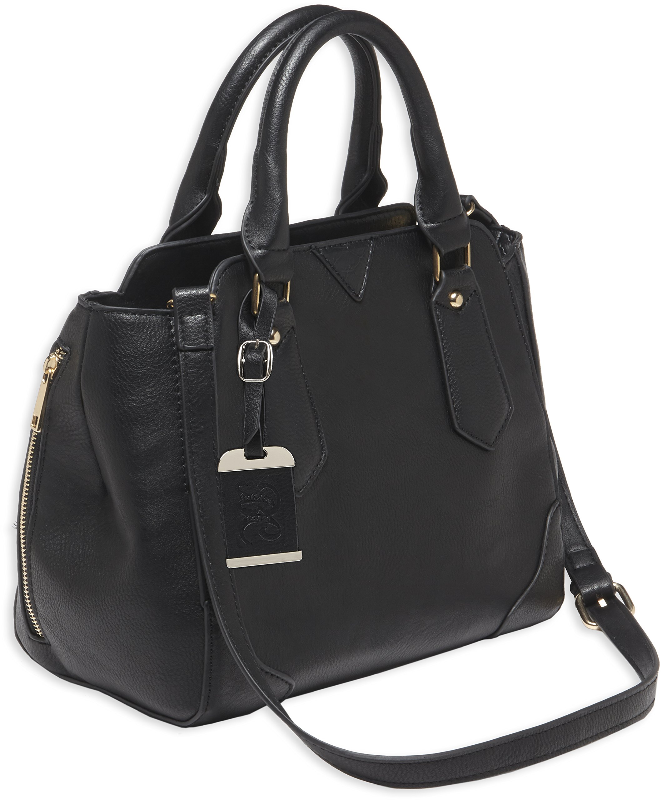 Bulldog BDP020 Concealed Carry Satchel Style Purse W/Holster Black W/Black Trim