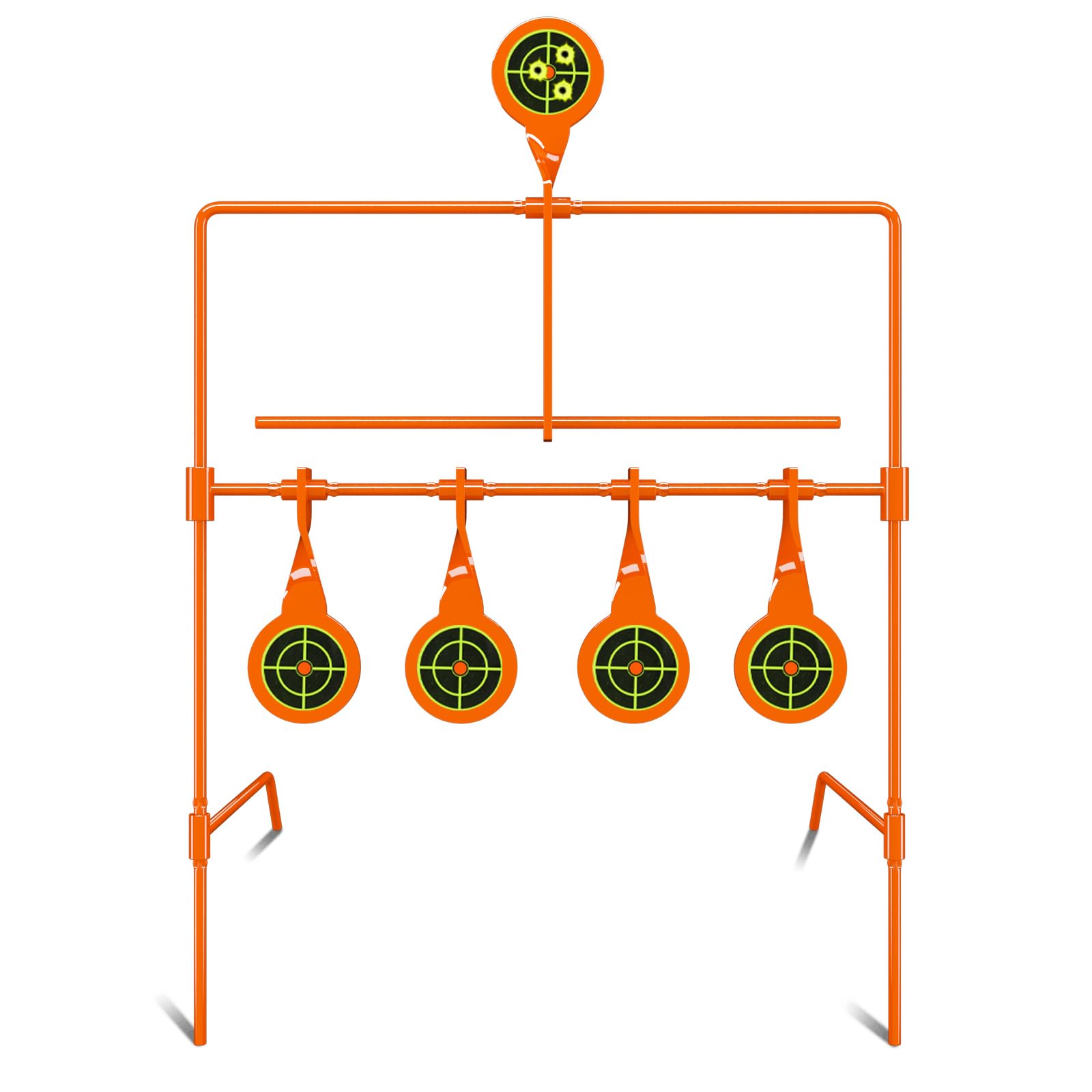 Highwild Air Gun Resetting Target Auto Reset Steel Target, Rated for .22 Caliber - Neon Orange