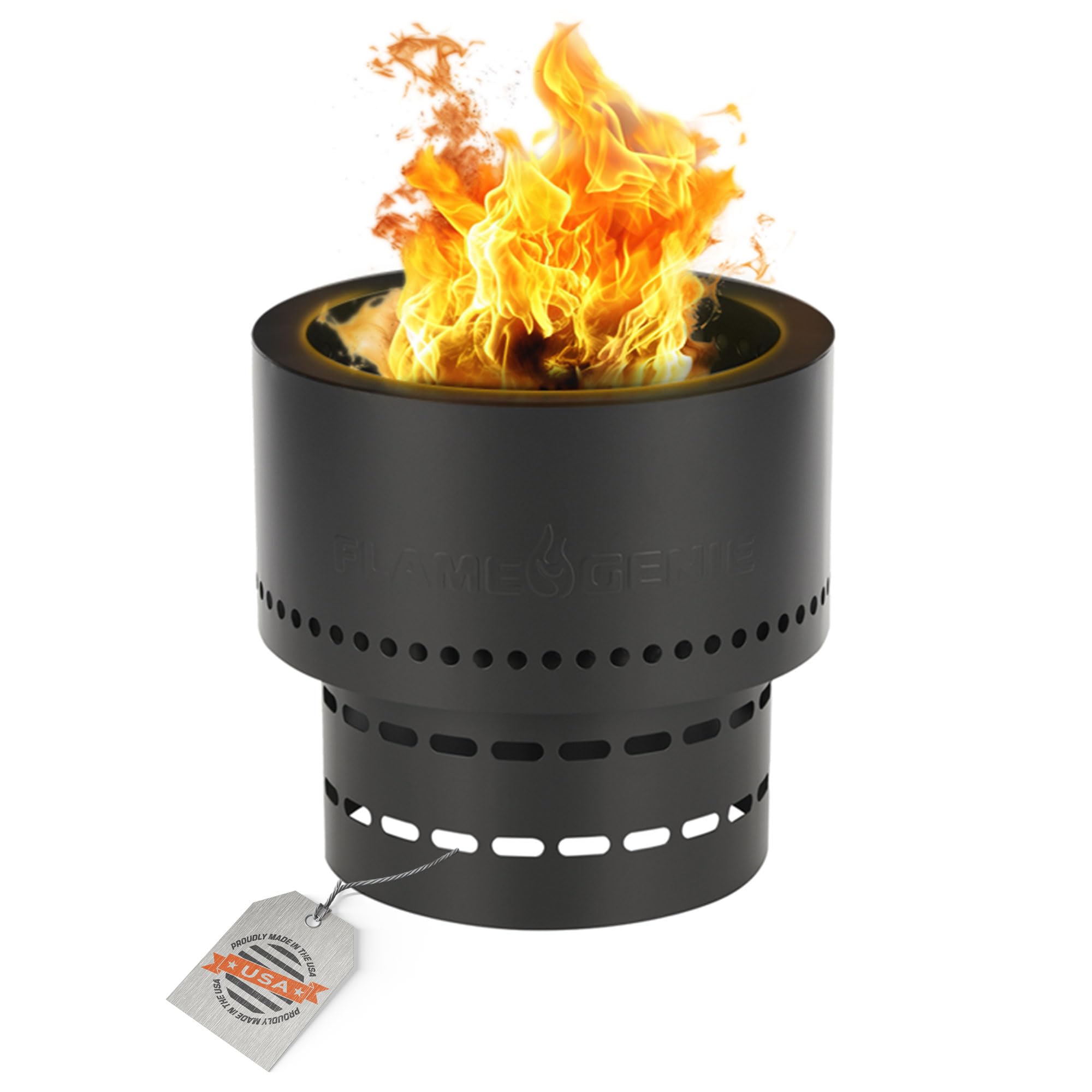 Flame Genie FG19 Flame Genie INFERNOÂ® Wood Pellet Fire Pit (Black)