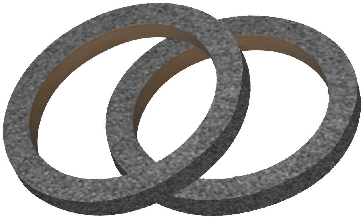 Nippon RING06CBK 6" MDF Speaker Rings with black carpeting (pair)