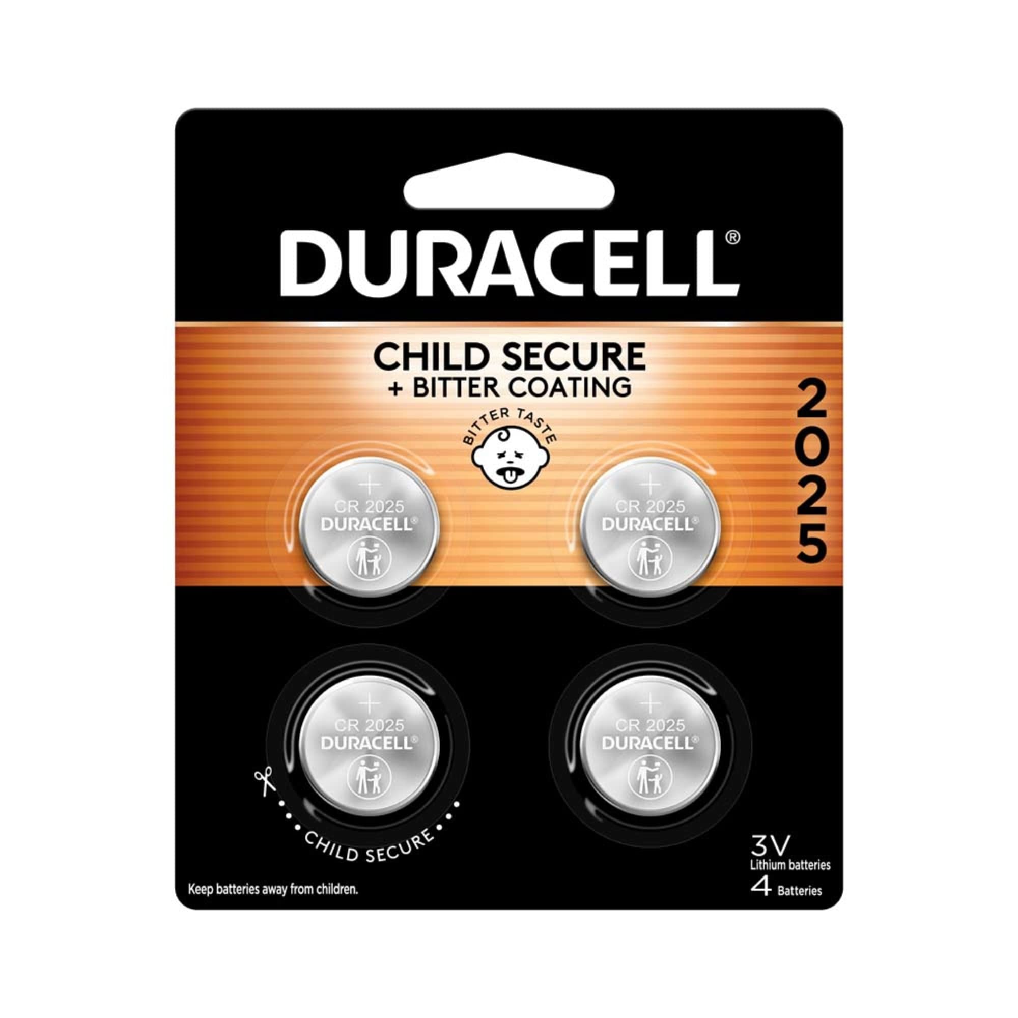 Duracell, Button Cell Lithium Battery 2025, 4 Count