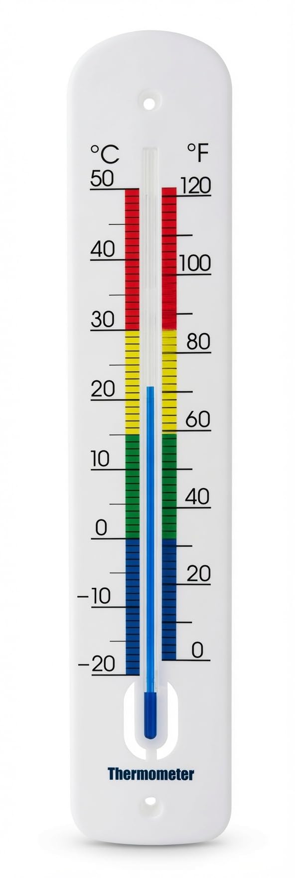 TERMOFLY 15 Inch Large Numbers Outdoor Thermometer - Waterproof Decorative Wall Thermometer, Big Easy Read Dial with °C/°F Scale, Accurate for Patio Garden Pool Home