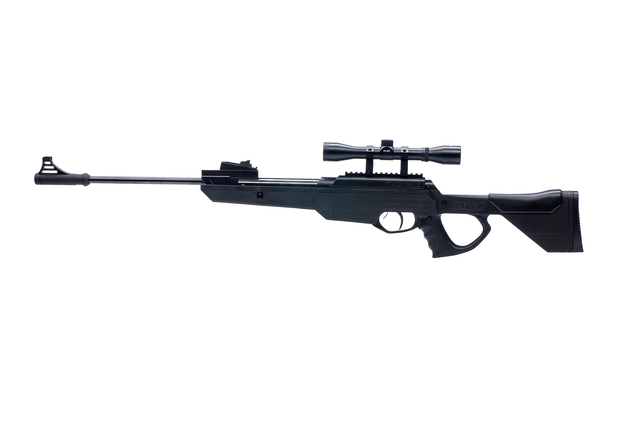 Barra TPR 1200 Air Rifle .177 Cal Pellet Gun with Scope, Break Barrel Spring Piston, 1300 FPS Hunting Rifle