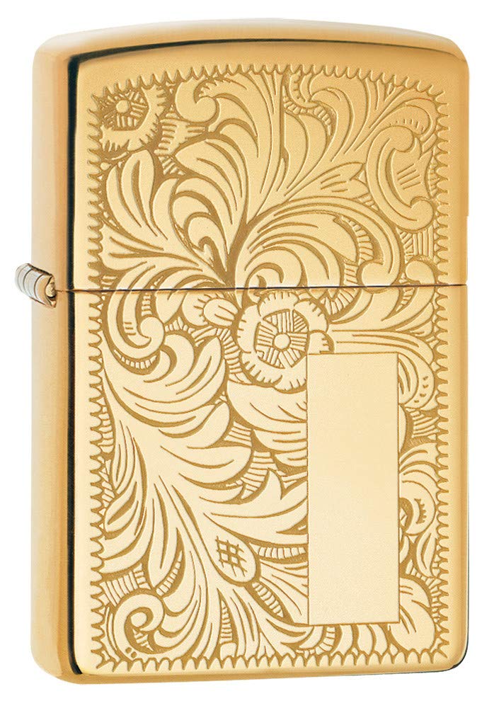 Zippo 352B Windproof Lighter Venetian, High Polish Brass