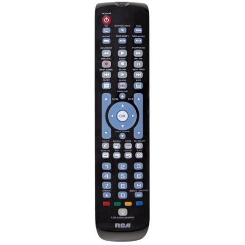 RCA RCRN06BE 6-Device Green Backlit Universal Remote