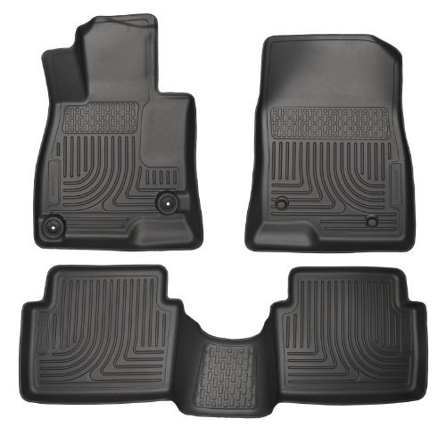 Husky 98651 Front/2nd Seat Floor Liners For 14-18 Mazda 3 Hatchback/Sedan.