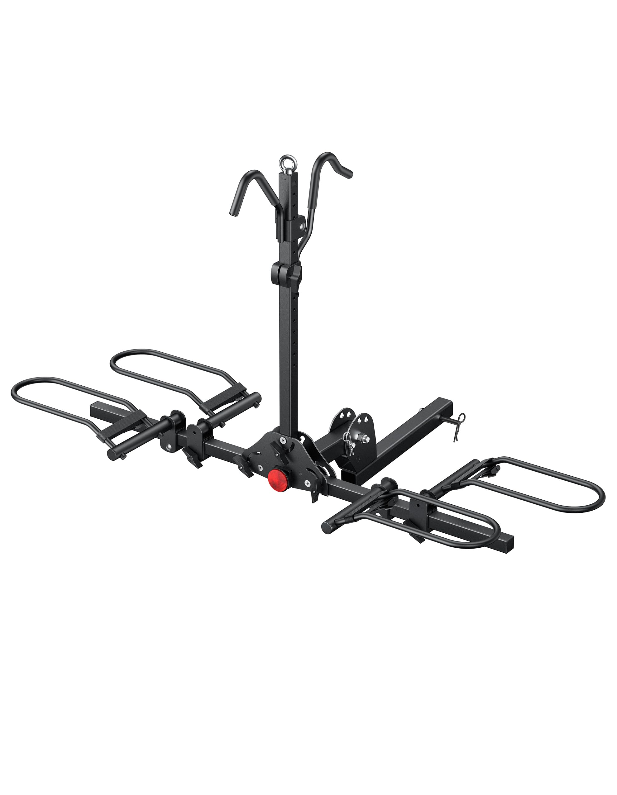 Young Bike Rack Hitch for Car - 200LB 2-Bike Rack Hitch Mount Platform Style Hitch Bike Rack，Smart Tilting & Easy Fold for Car SUV with 2 Inch Receiver，Bike Carrier Fits Up to 5-inch Fat Tire