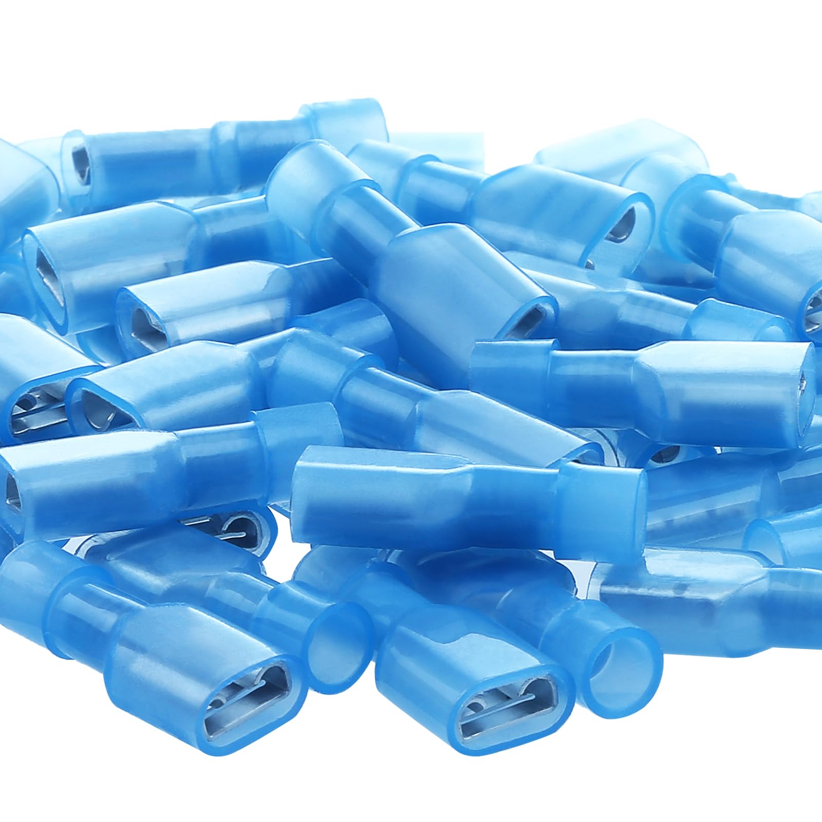 AIRIC Blue Female Spade Connector 16-14 AWG Disconnect Crimp Terminals
