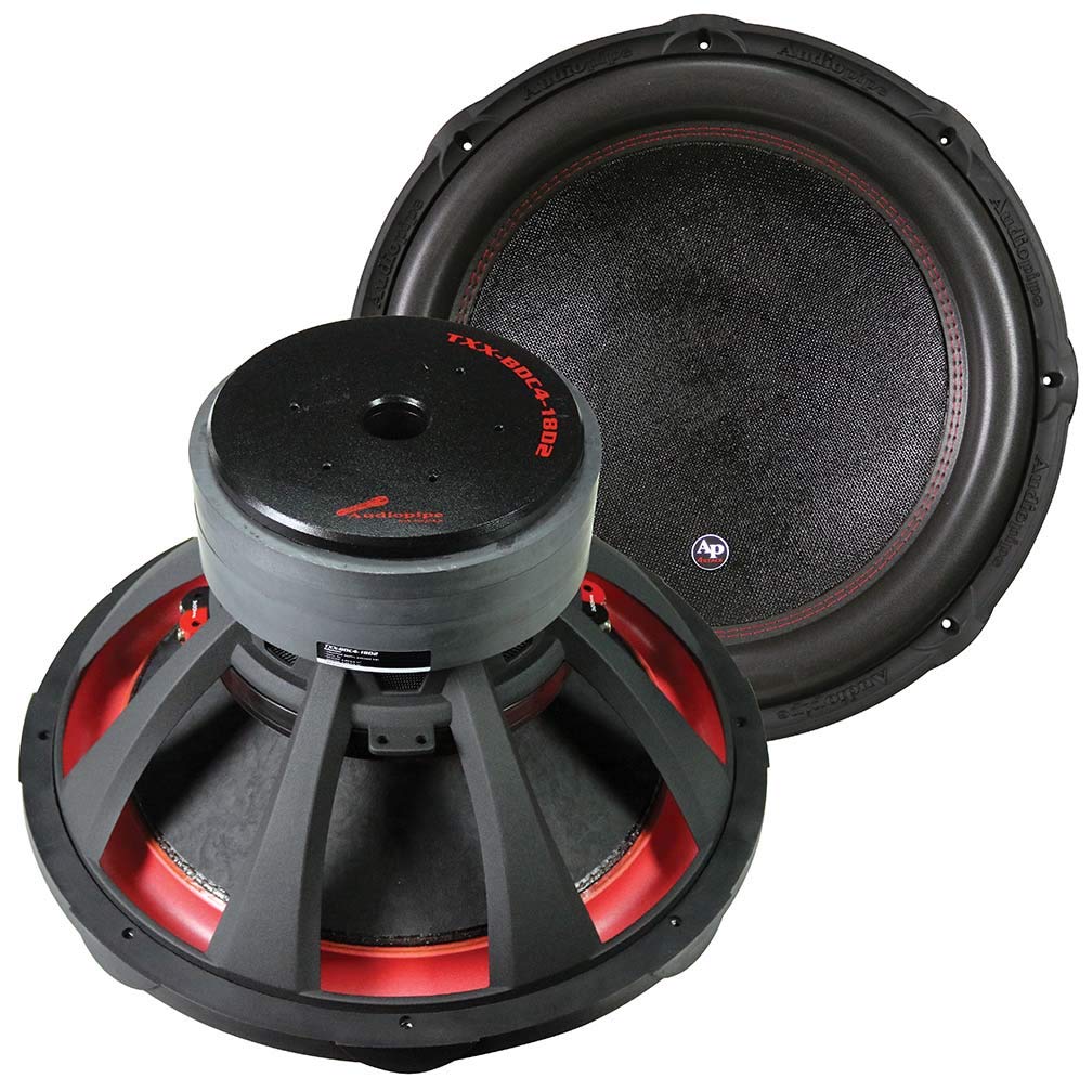 Audiopipe TXXBDC418D2 18" Woofer 3400 Watts Max  2 Ohm DVC