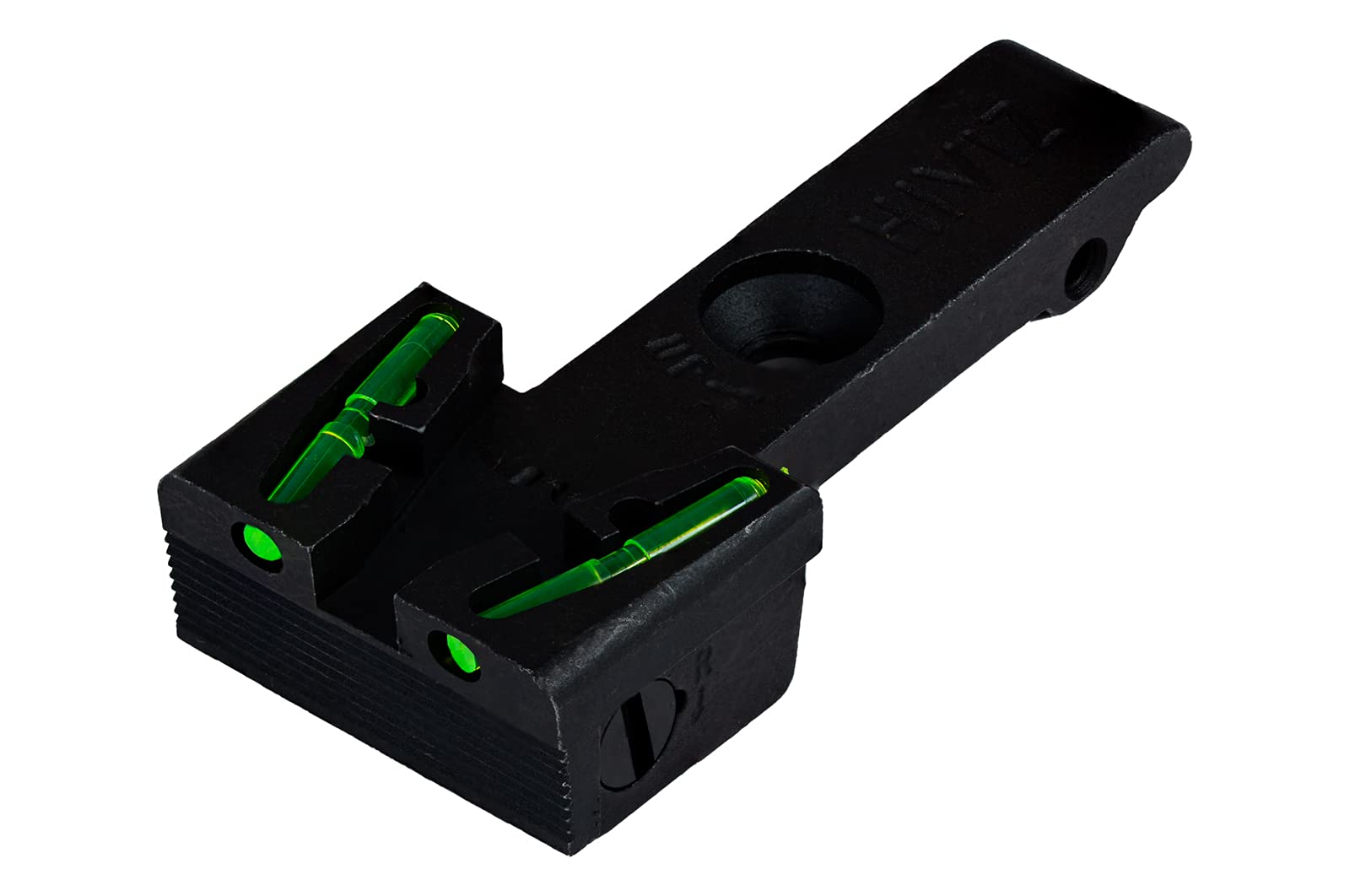 HIVIZ Ruger Revolver Rear Sight Fiber Optic Replacement Rear Sight for Ruger Blackhawk, Super Blackhawk, GP100, and Redhawk Revolvers