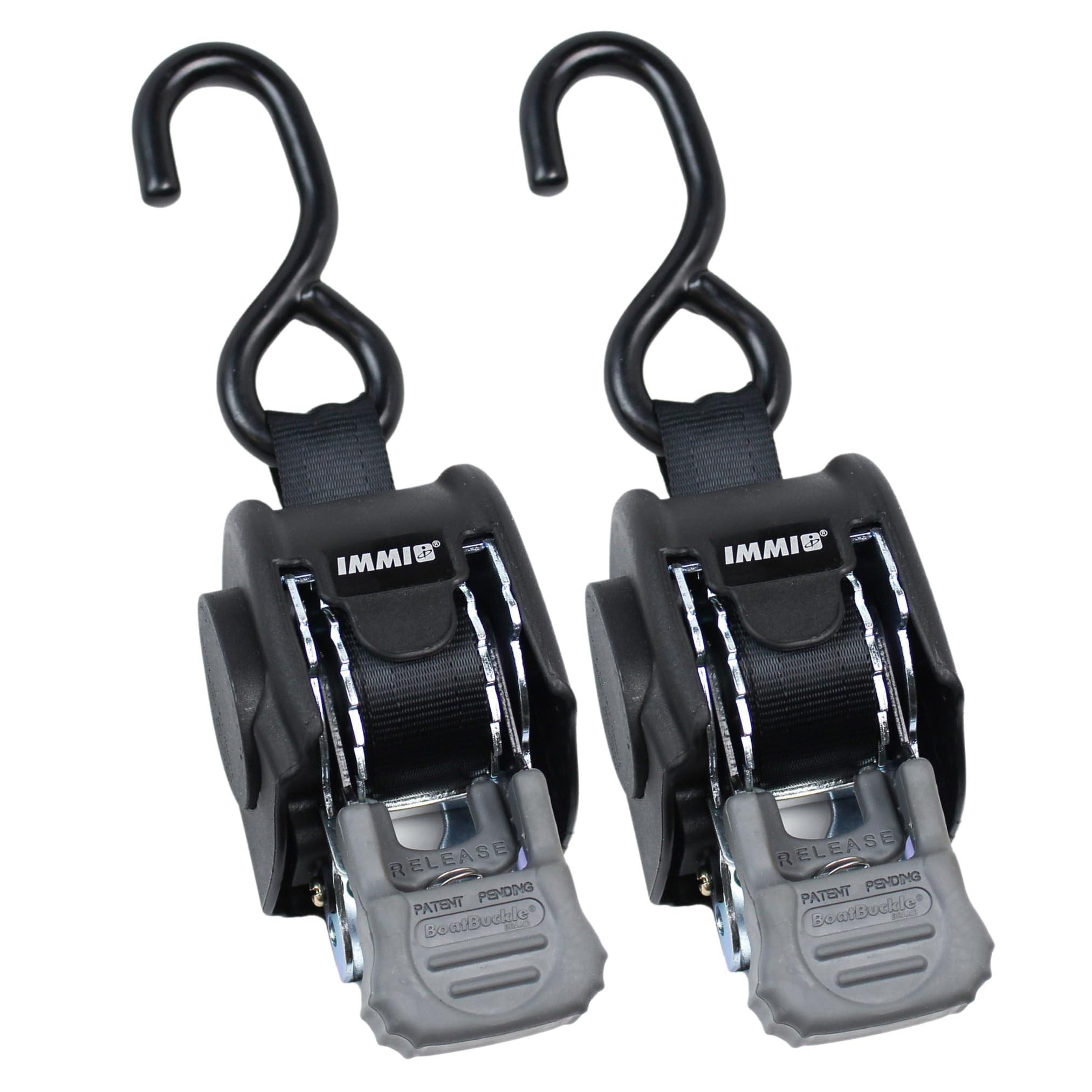 BoatBuckle F106877 Mini Retractable Transom Tie-Downs (Pair)