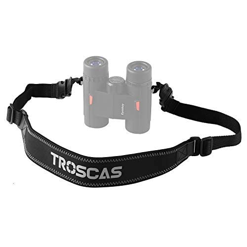 Eyeskey TROSCAS Super Comfort Neoprene Optic Straps | Loop Connectors | Field Repair Buckle | Lightweight | Adjustable Length Neck Straps for Binoculars Cameras (Type 3)
