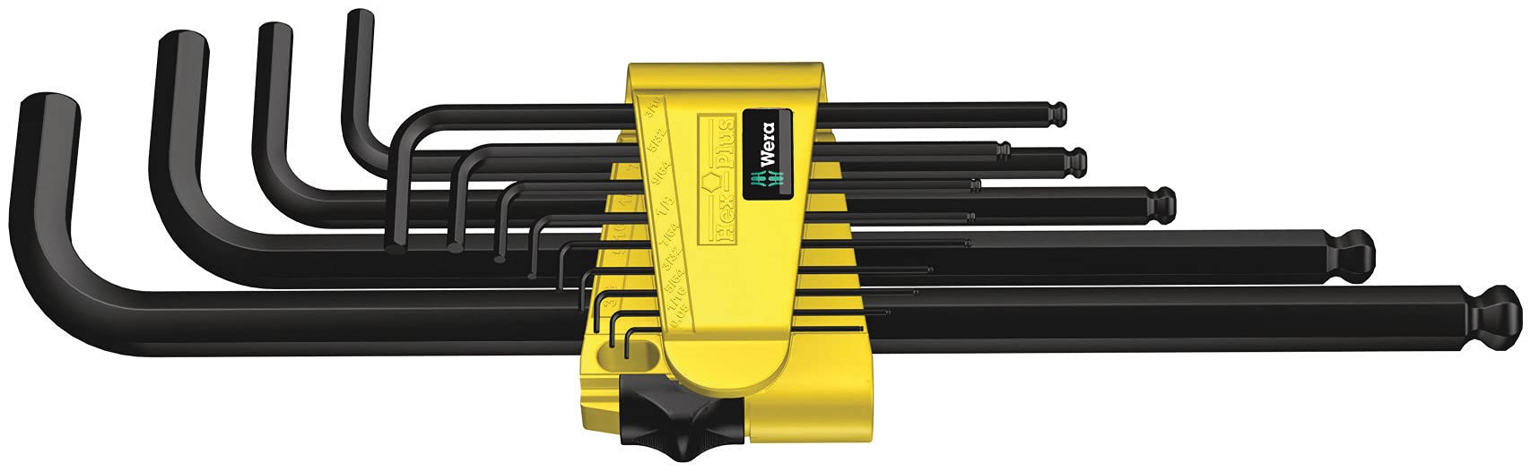 Wera 05021728001 SAE (Imperial) BlackLaser L-Key Hex Set (13 Piece Set)