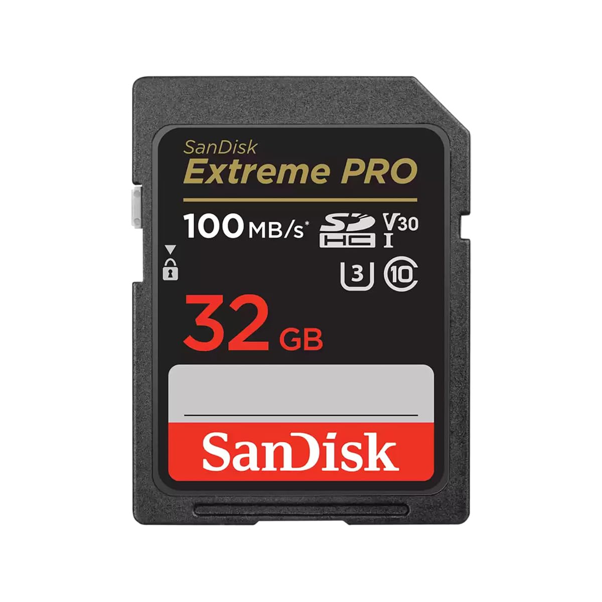 SANDISK 32GB Extreme PRO SD Memory Card, Up to 100MB/s Read Speeds, UHS-I