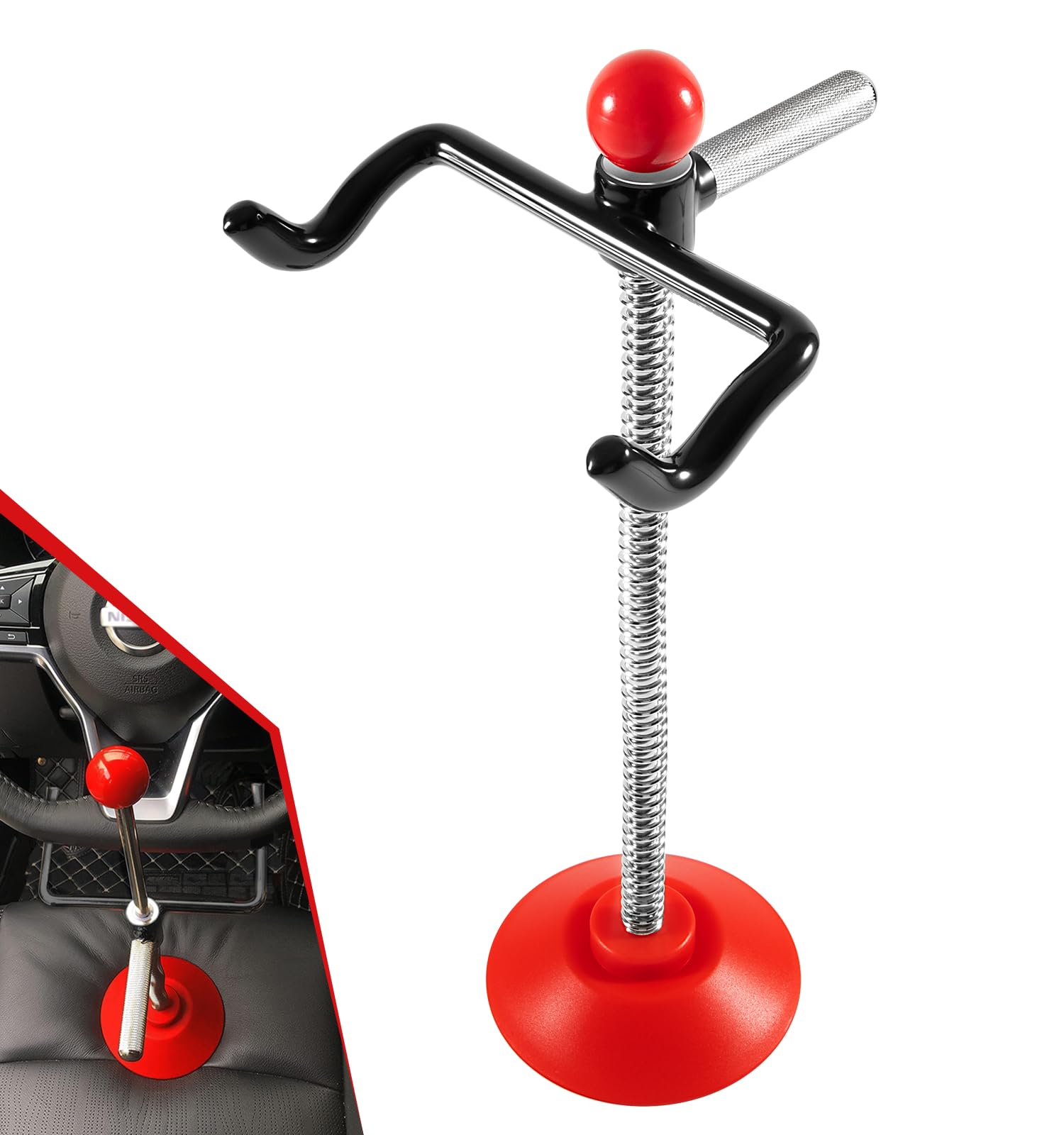 Steering Wheel Holder Stand Tool for Wheel Alignment, Adjustable Steering Wheel Alignment Lift Rack for Trucks, Buses, Vans, Essential Wheel Alignment Tool