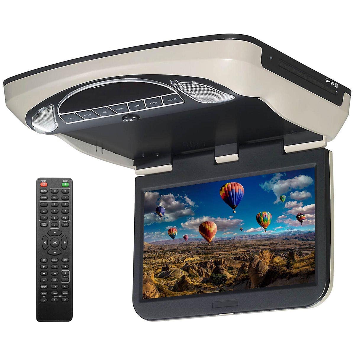 Audiovox VXMTG13 13.3" Overhead Monitor w/DVD, HDMI, IR/FM Transmitters