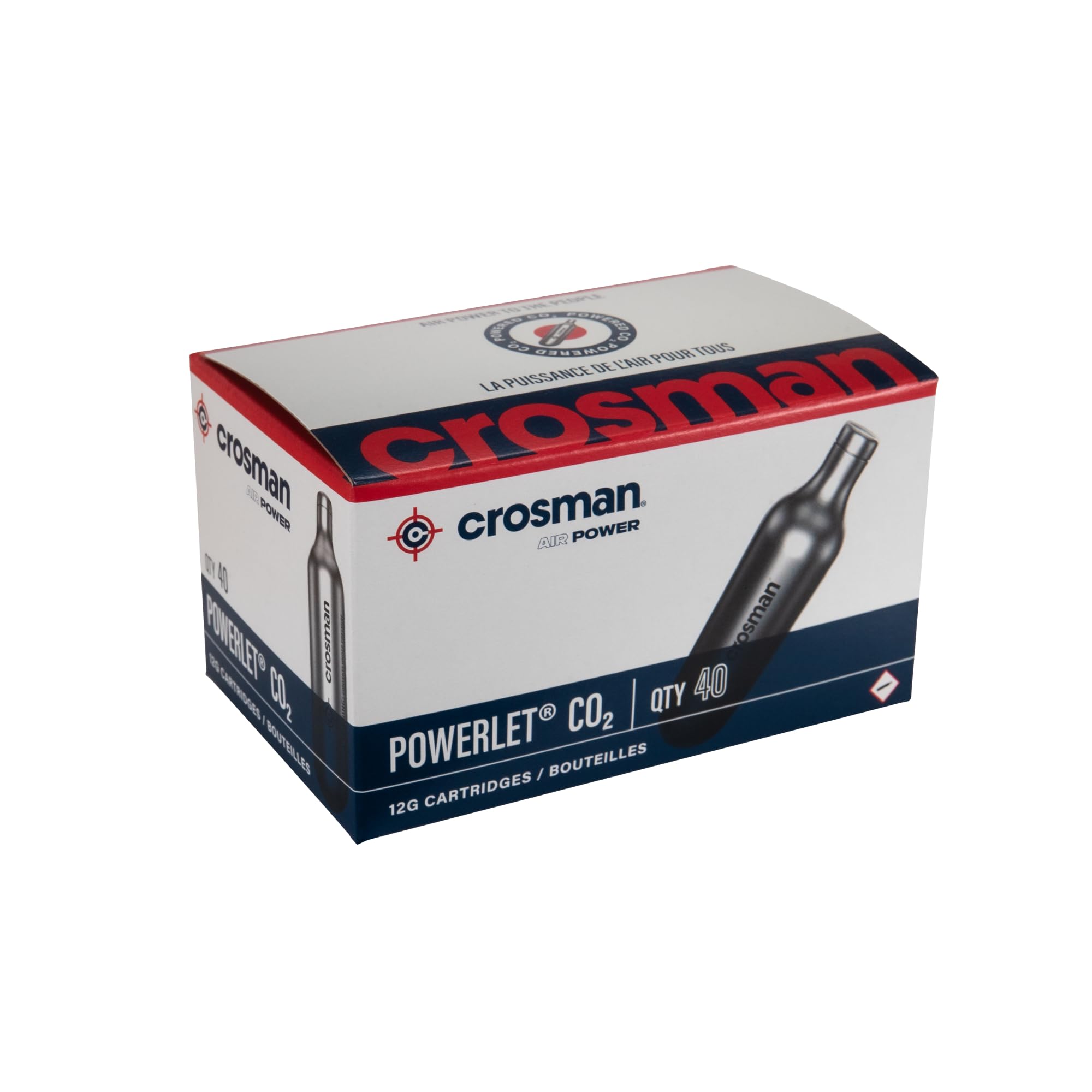 CROSMAN 23140 Powerlet 12g CO2 Cartridges 40 Count