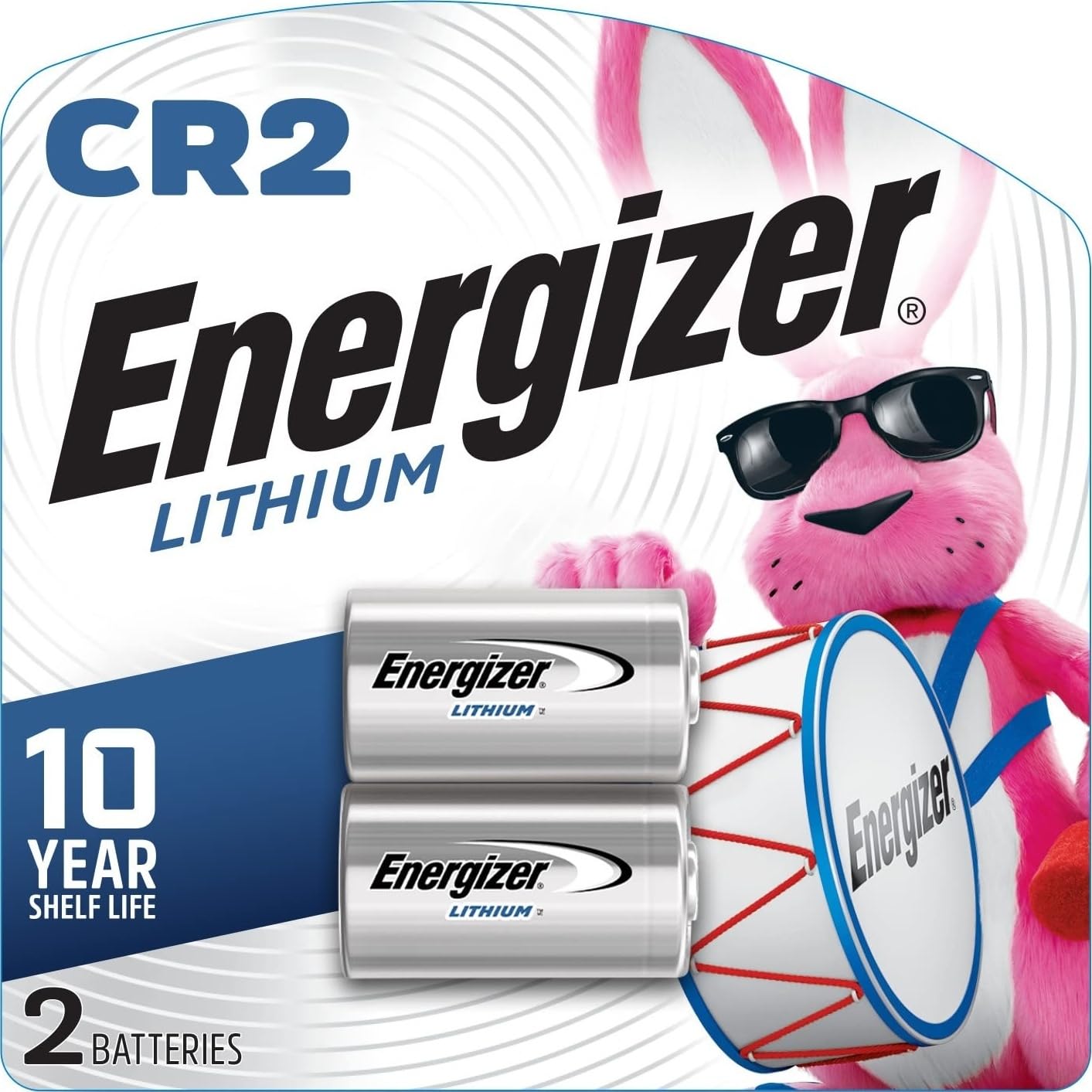 Energizer CR2 Lithium Batteries (2 Pack), 3V Photo Battery, CR2 3V Battery