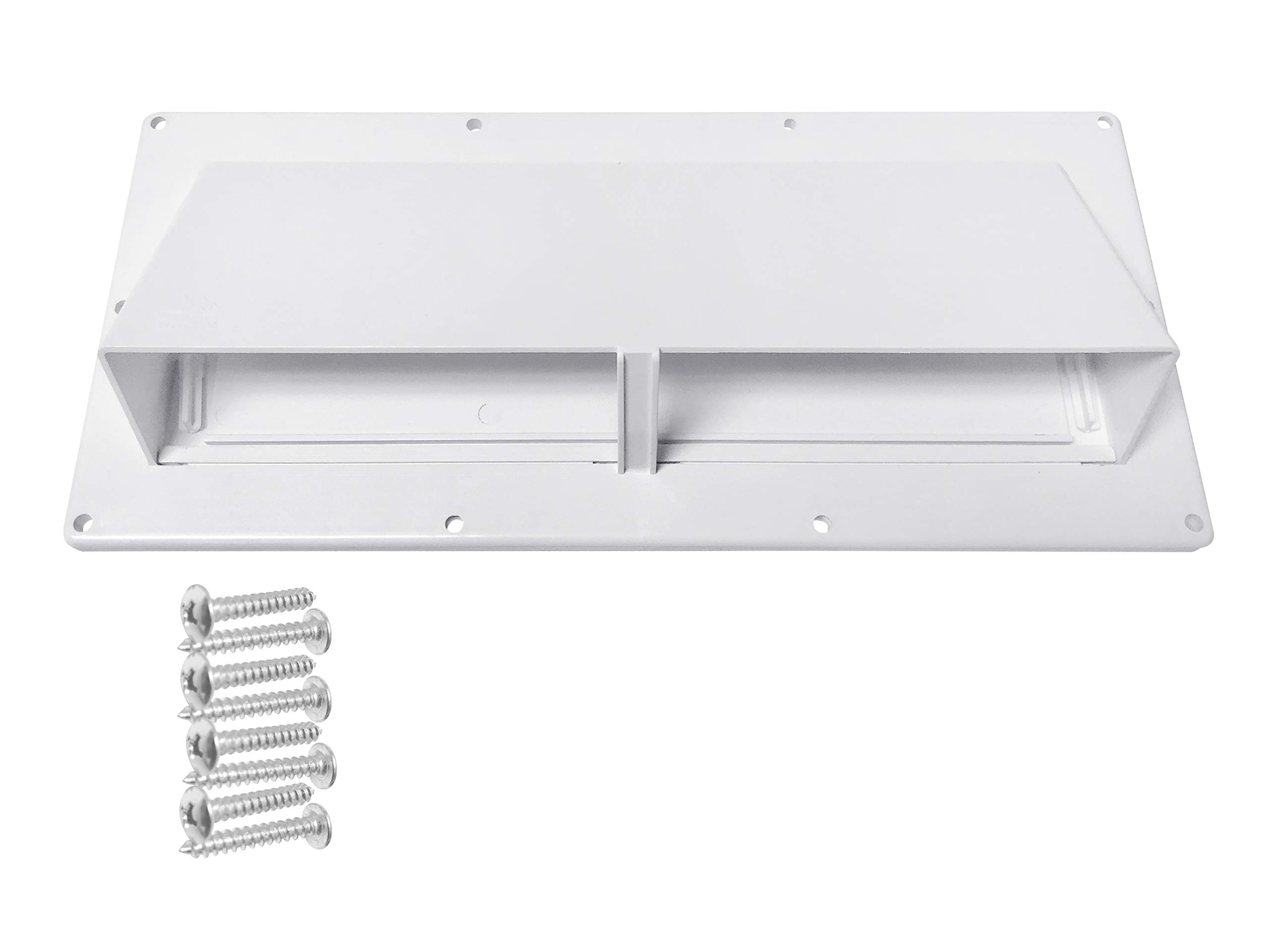 Camp'N RV Exhaust Vent Cover (White) - Perfect RV Stove Vent Cover Replacement for Trailers, Campers, Motorhomes - Easy to Install with Hardware Included