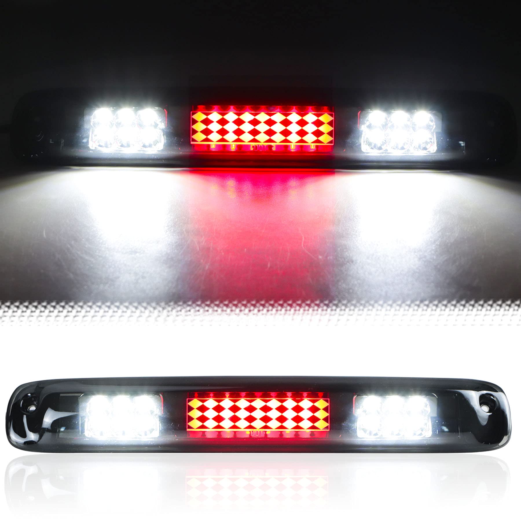 Tresound LED Third 3rd Brake Light for 1999-2007 Chevy Silverado GMC Sierra 1500 2500 3500 HD Classic, Rear Cargo Lamp High Mount Stop light