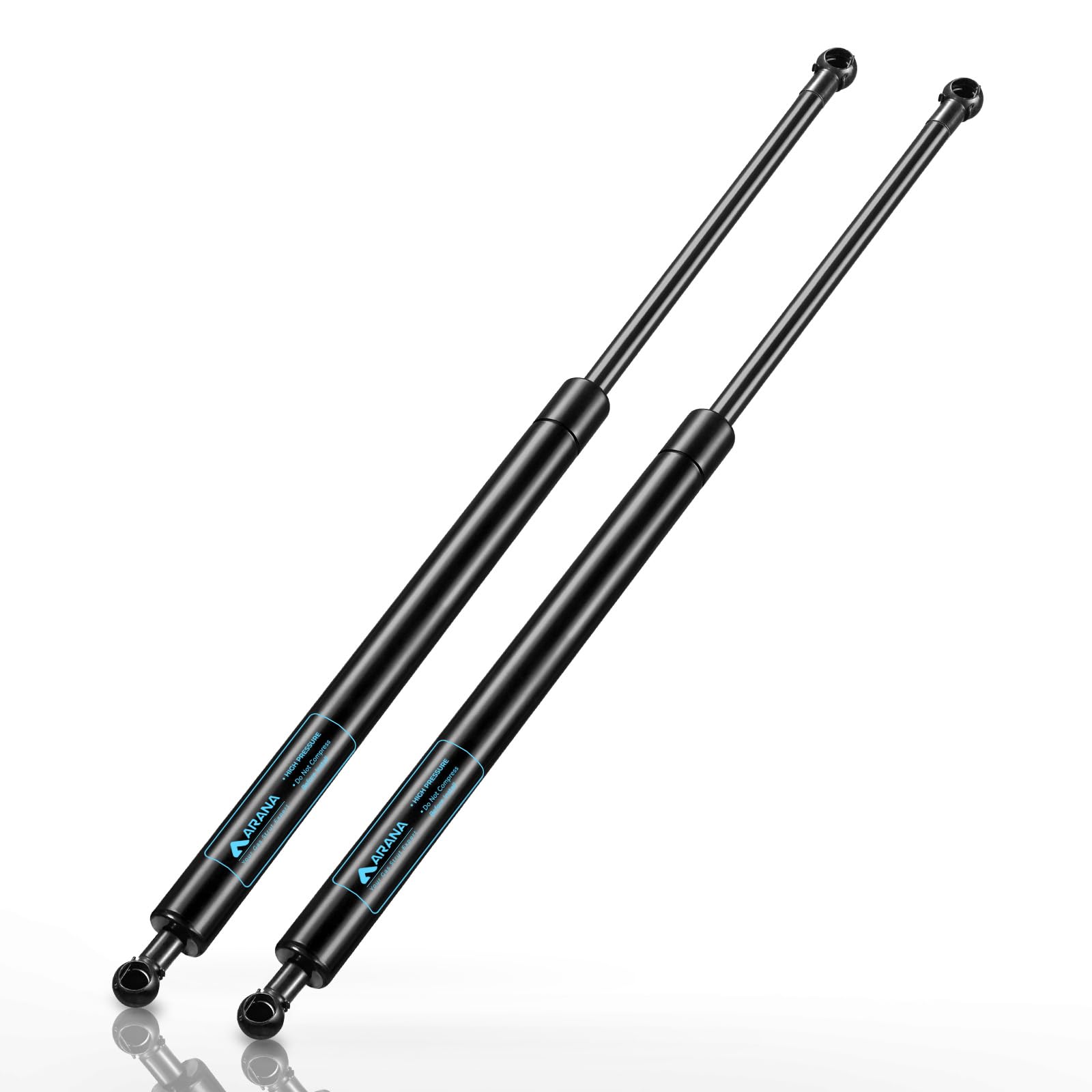 ARANA SPD-3100-100 28 inch 100Lb/445N Gas Struts, 28 in Lift Support 100 Pound Gas Shock Springsfor Heavy Duty Lid Camper Bed Truck RV Bed Cover Trap Door Floor Hatch(Fit 80-110lbs Lid), 2Pcs