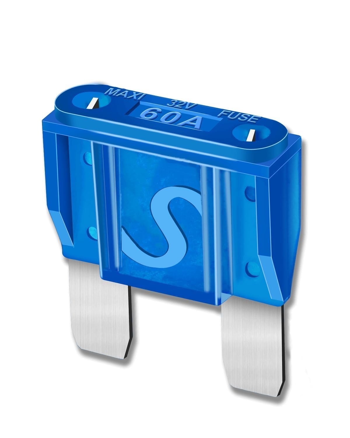 10pcs 60AMP Maxi Fuses - 60A Automotive Blade Fuse for Auto, Car, Rv, Boat, Truck