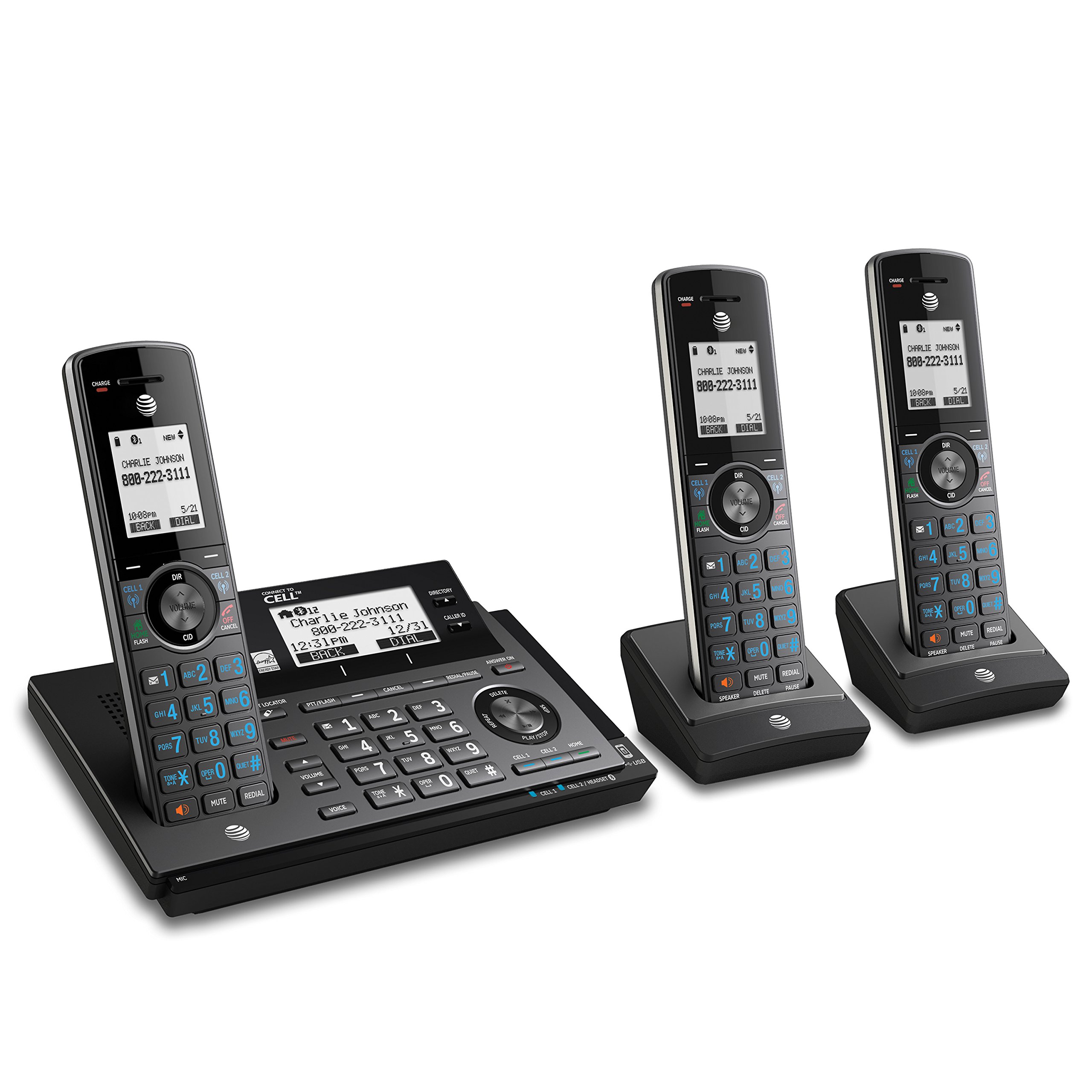 AT&T CLP99387 Connect to cell Accessory System with 3 Handsets