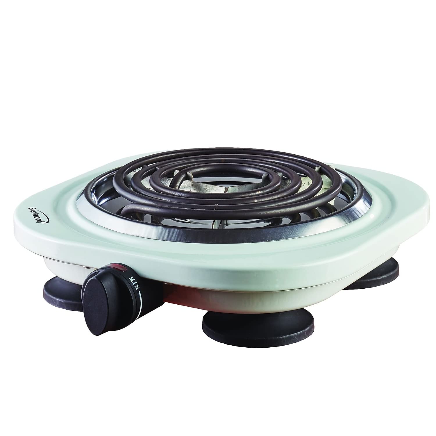 Brentwood Appliances TS-321W 1,000W Single Electric Burner (White)