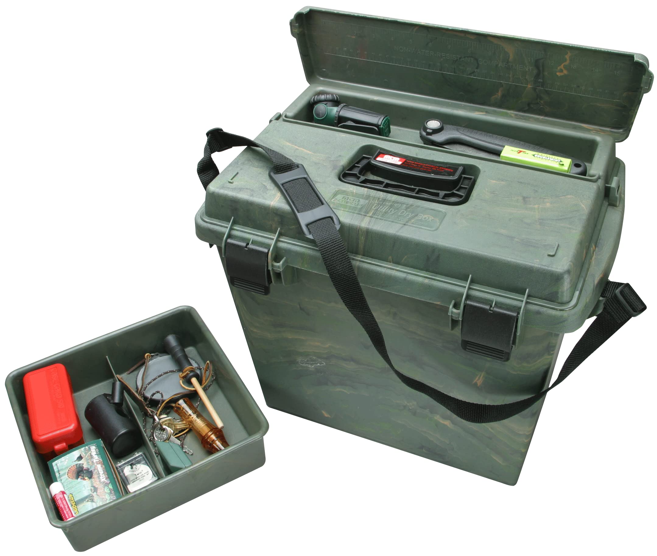 MTM SPUD709 Sportsmens Plus Utility Dry Box Oring Sealed 19X13X15.1In Wild Camo