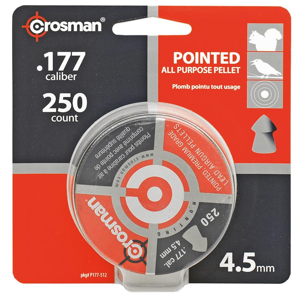CROSMAN P177 Pointed Pellet.177 Caliber 7.4 Grain 250 Count