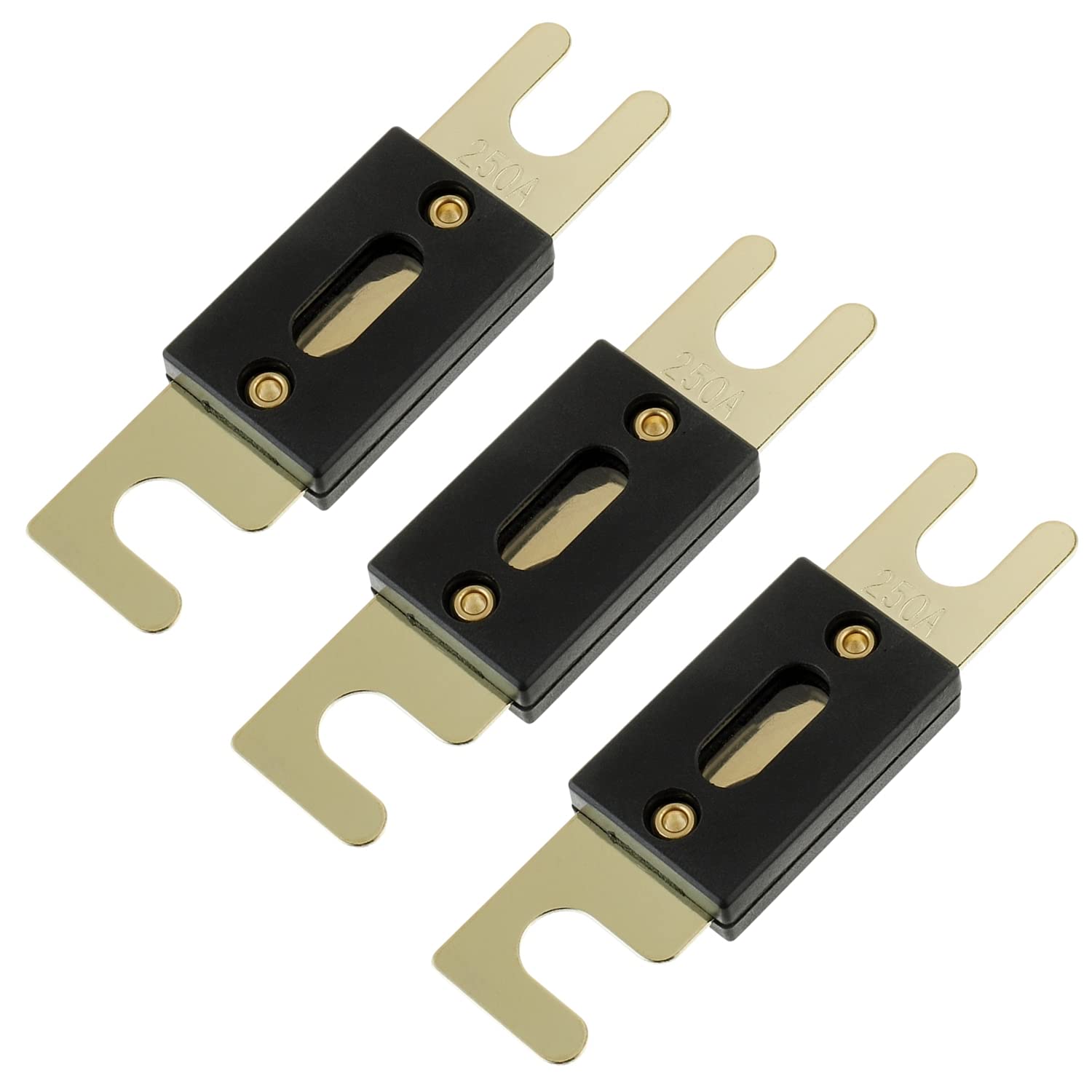 BOJACK 250 Amp 32 VDC ANL Blade Fuse for car Audio and Video System(Pack of 3)