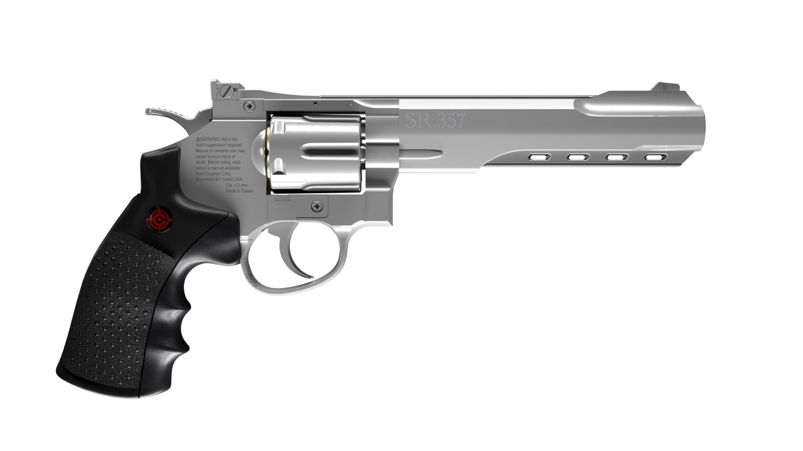 Crosman CRVL357S Sr357 (Silver)Co2 Powered Full Metal Air Revolver
