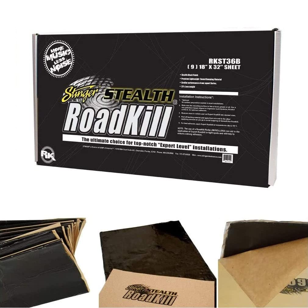Roadkill RKST36B Stealth Black Bulk Pack 36 sq. ft.