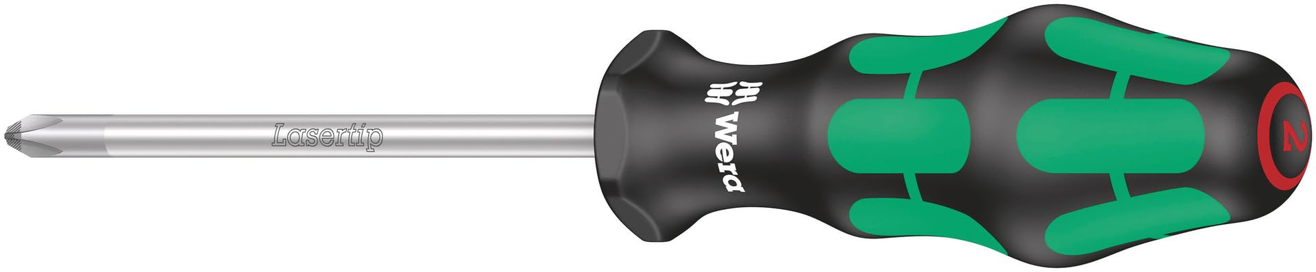 Wera 05008712001 Kraftform Plus 350 PH Phillips Screwdriver, Lasertip, PH 1 Head, 8" Blade Length