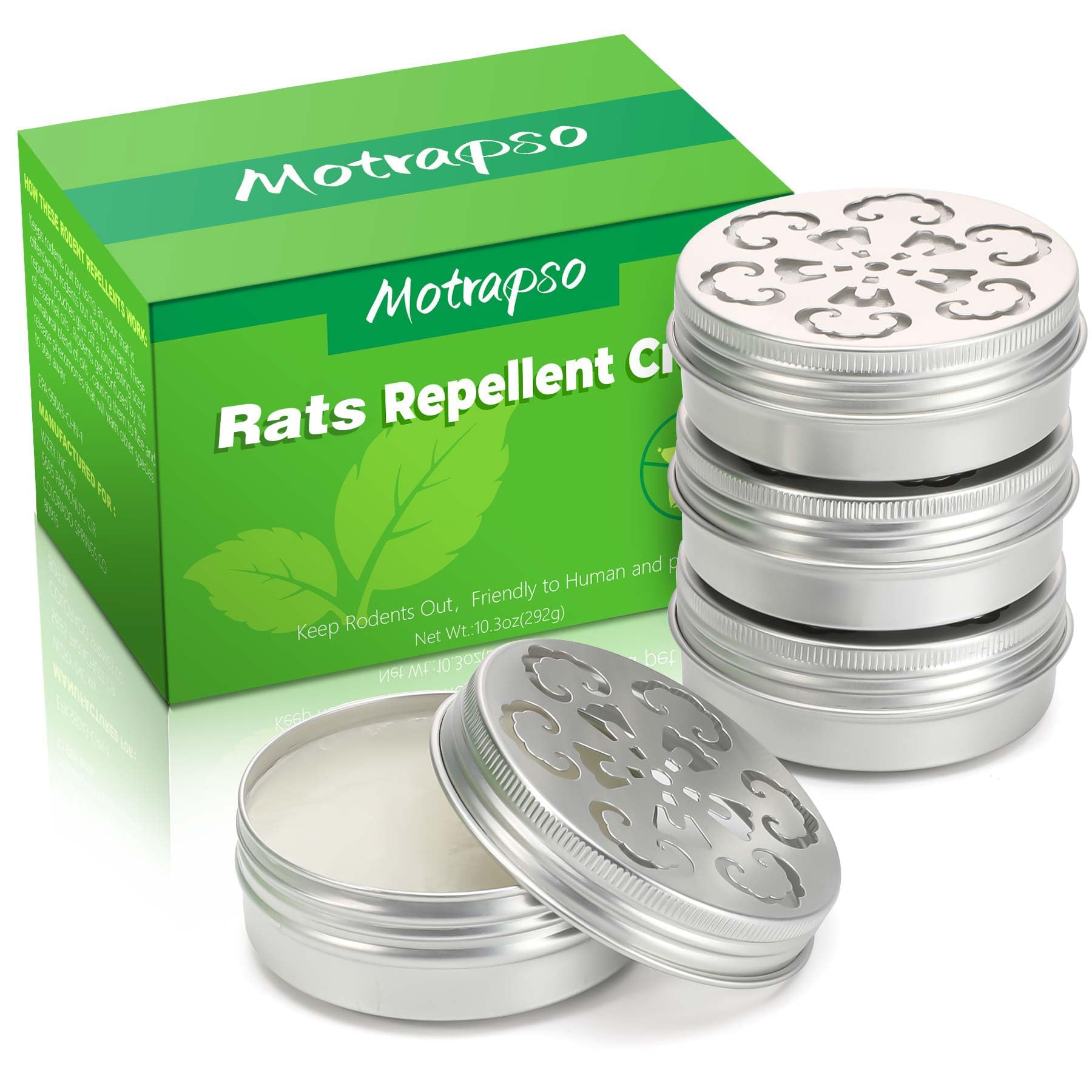 Peppermint Oil to Repel Mice and Rats, 4 Pack Rodent Repellent