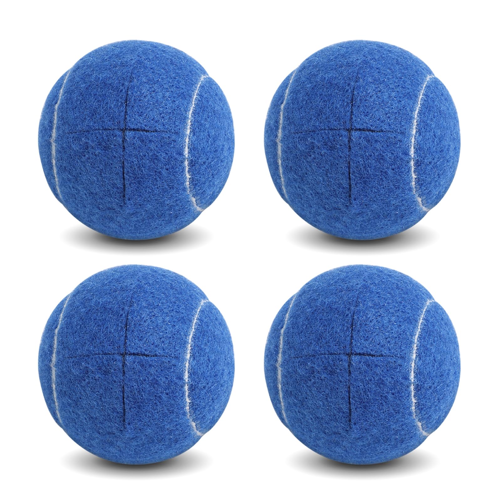 Walker Precut Tennis Balls for Walkers - 4PCS Universal Glide Balls, Heavy Duty Long Lasting Felt Pad Glide Coverings for Furniture Legs and Floor Protection (BLUE)