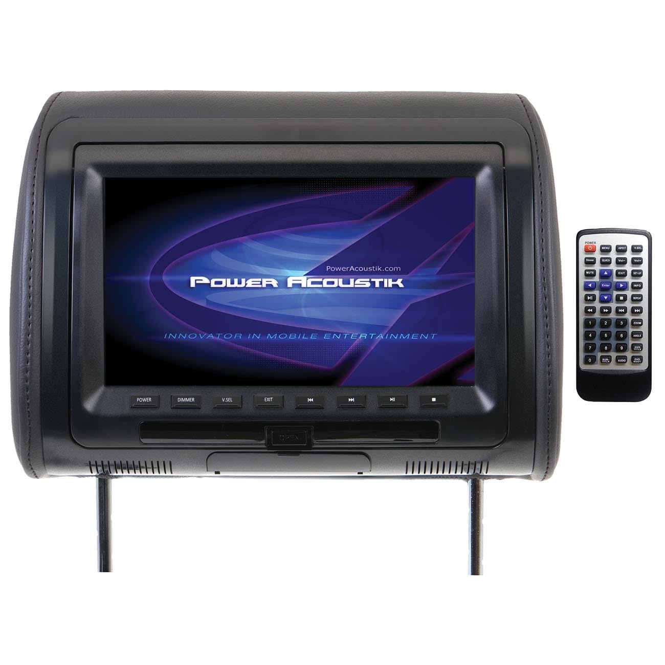 Power Acoustik HDVD91CC 9" Headrest Monitor w/ DVD Player