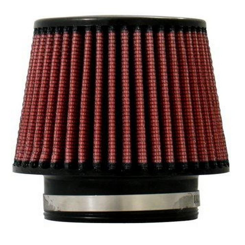 Injen X1017BR 8-Layer Oiled Cotton Gauze Air Filter (Black/Red)