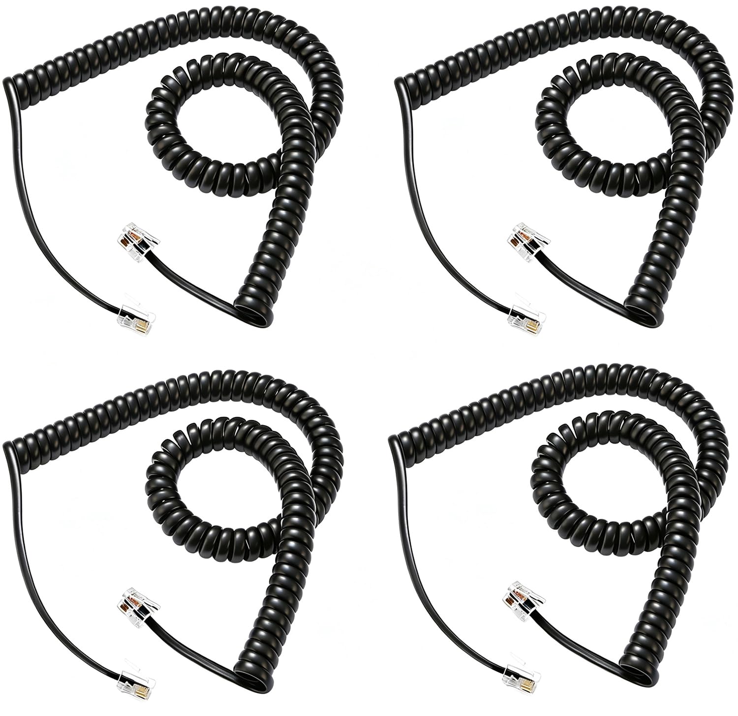 Comtrue Phone Cords for Landline, 2-Pack, Telephone Handset Cords