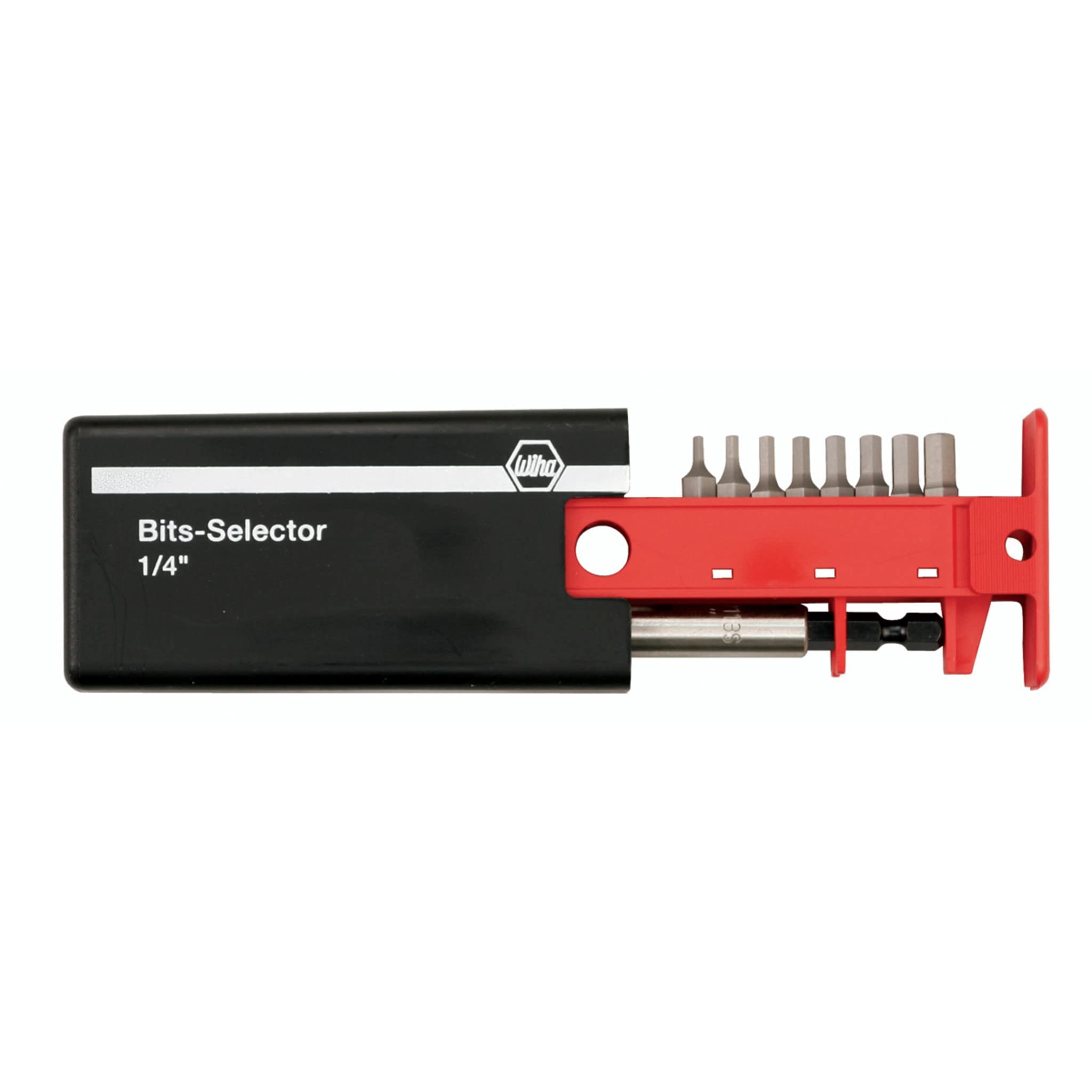 Wiha 79256 Metric Hex Bits-Selector & Magnetic Bit Holder 1.5-8.0mm  9pc
