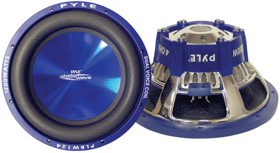 Pyle PLBW104 10" 1000 Watt DVC Blue Wave Car Subwoofer