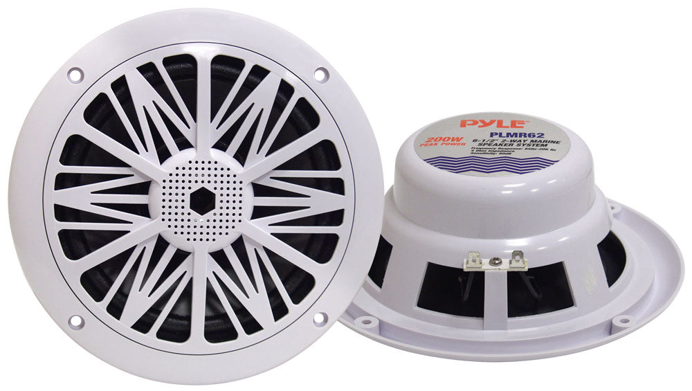 Pyle PLMR62 6.5" 2 Way 200 Watt Marine Boat Speakers (pair)